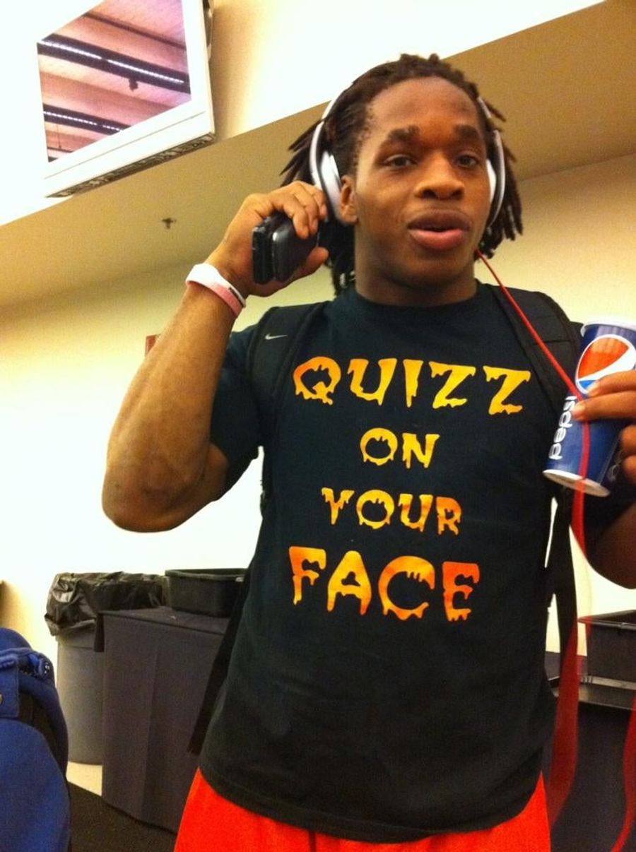 Jacquizz Rodgers Will Quizz On Your Face, If His T-Shirt Is To Be Believed