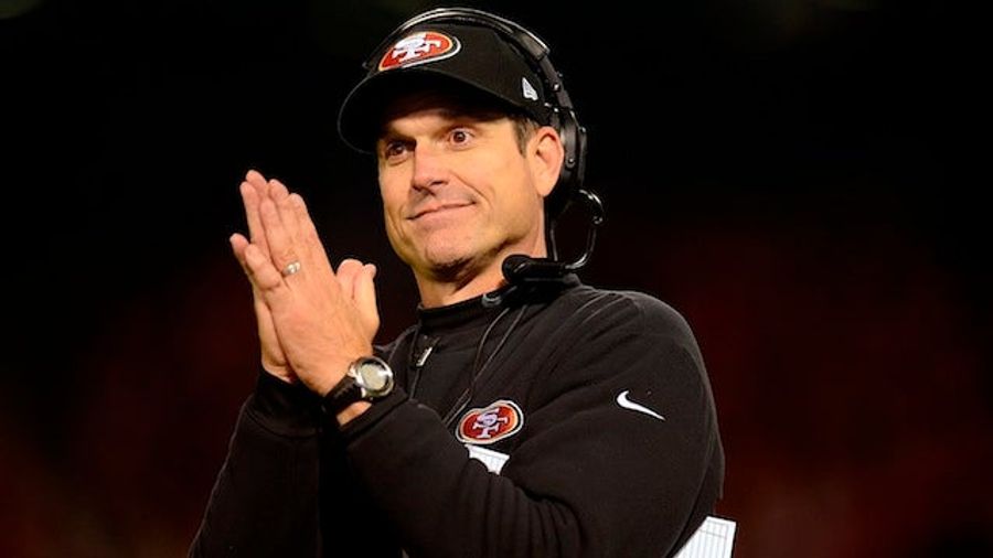 Jim Harbaugh Put All Of His Players&#39; High School Photos Above Their Lockers