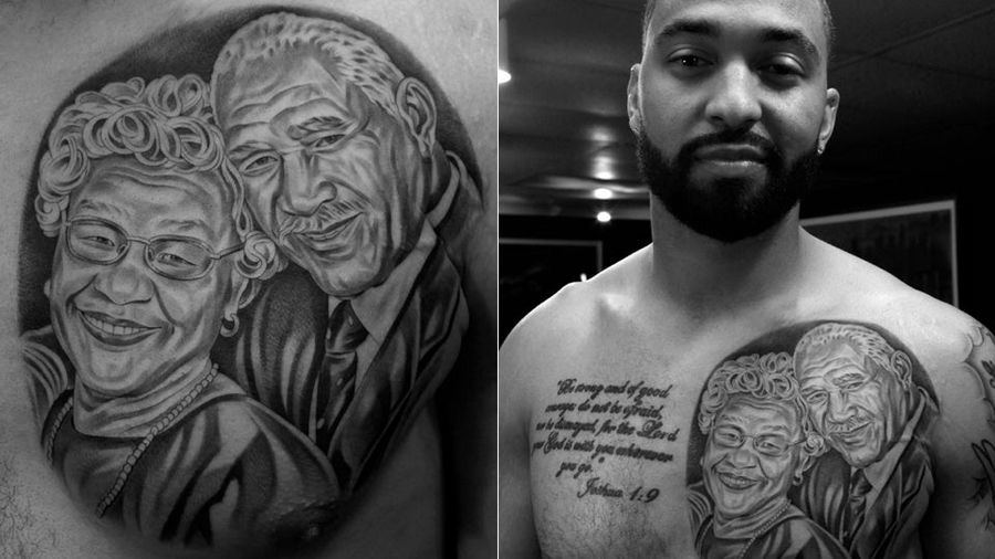 Matt Kemp Now Has A Massive Tattoo Of His Grandparents On His Chest