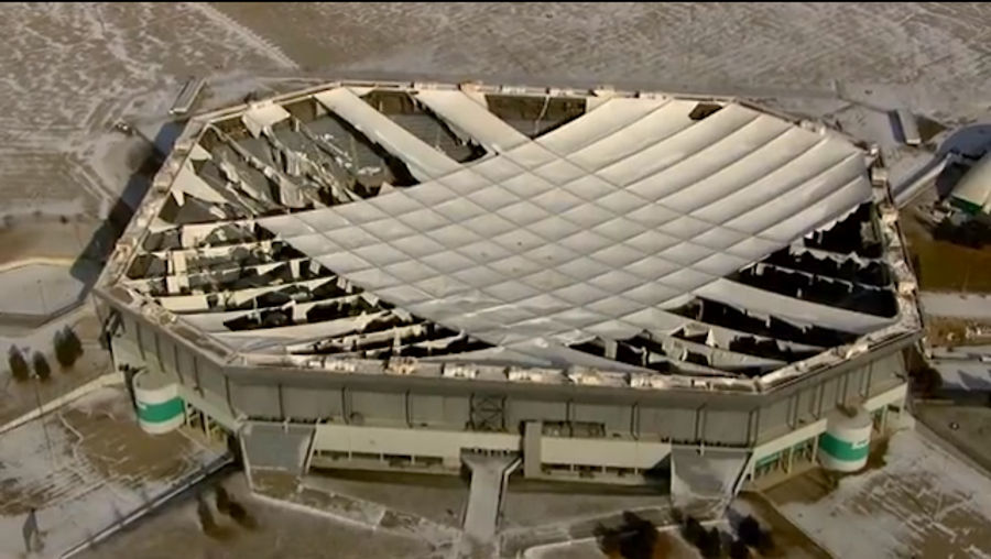 The Silverdome Has Been Abandoned To The Elements