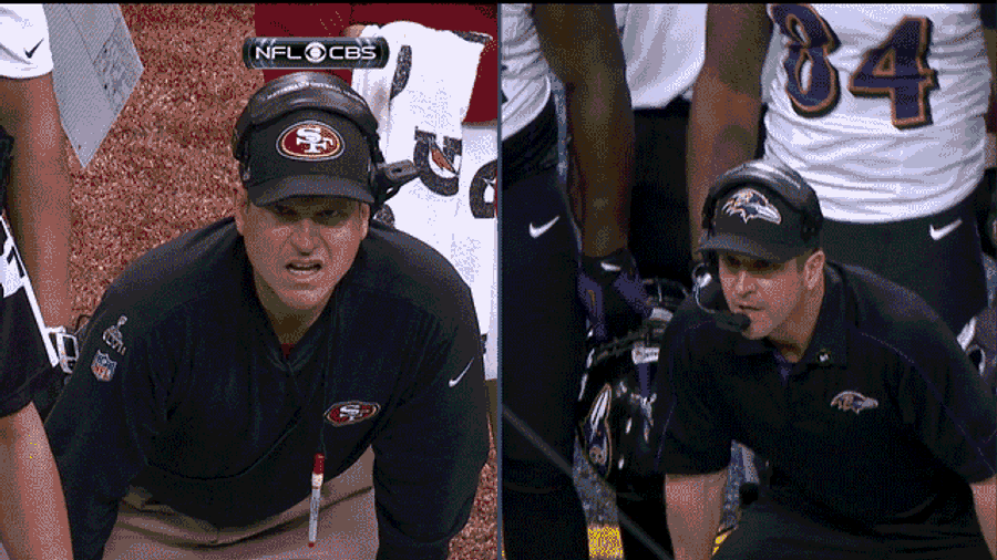 This Harbaugh Brothers Split Screen Is The Harbaughiest Split Screen Possible