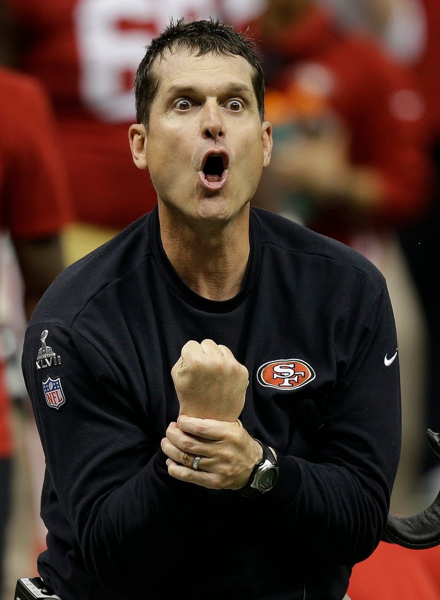 Jim Harbaugh Still Wants Penalties Called, Even If It's Late In The Super Bowl