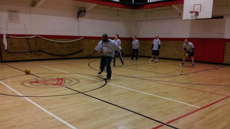 Here's A Photo Of James Harrison Sucking At Dodgeball