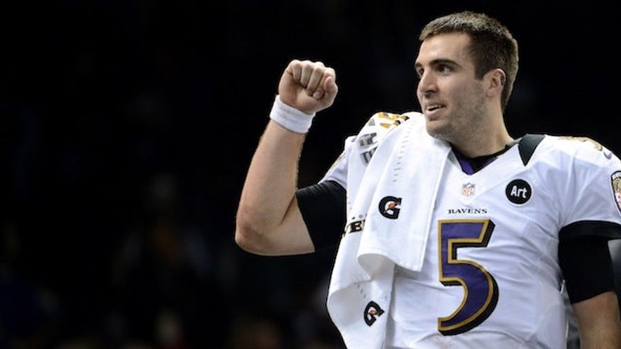 Joe Flacco Wasn't The First To Consider Leaving The Sideline To Tackle An Opponent