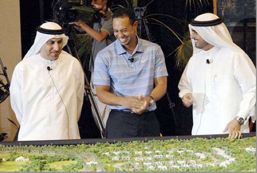 Tiger Woods Is Having A Great Time In Dubai