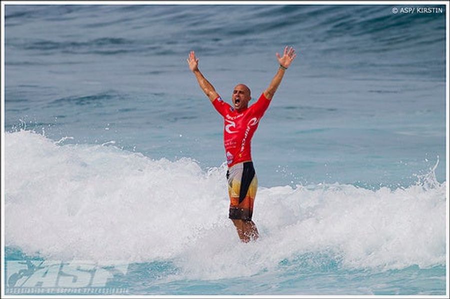 All Record-Breaking Surfer Kelly Slater Needs Are Some Tasty Waves And He's Fine