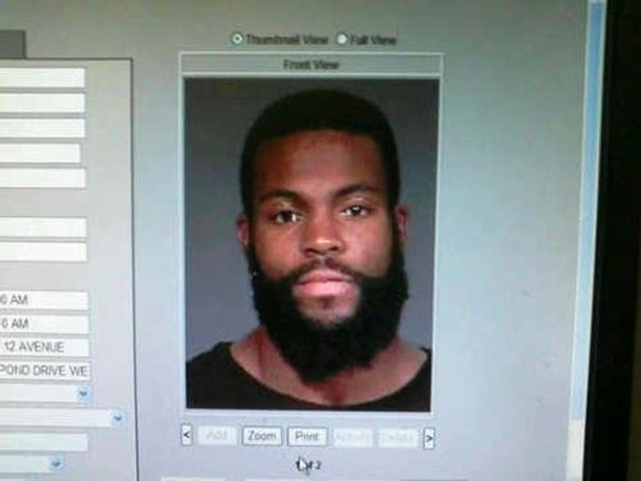 This Is Supposedly Braylon Edwards' Mugshot