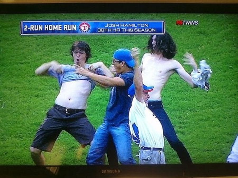 Josh Hamilton Once Again Finds Himself Beset By Scantily Clad Fans