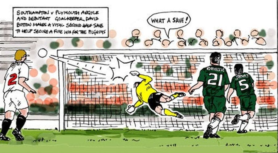 After Photography Ban, Soccer Game Covered By Cartoonist