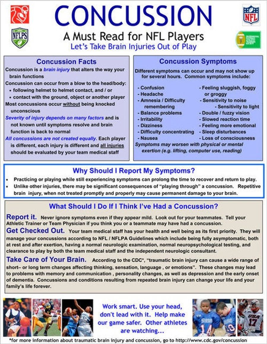 This Is The Poster That&#39;s Supposed To Save NFL Players&#39; Lives