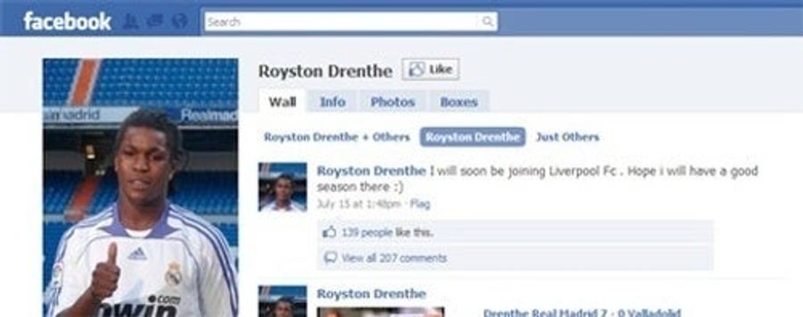 Real Madrid Man Announces Liverpool Move On Facebook (UPDATE: It's A Hoax!)