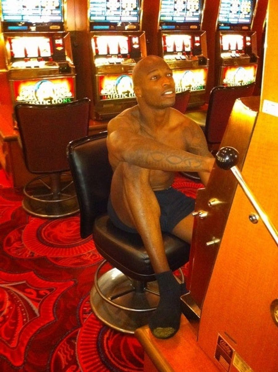 Ochocinco. Gambling. In His Briefs. Sure, Why Not.