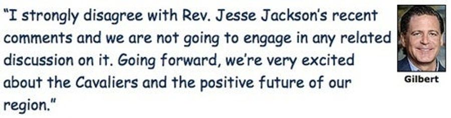 Dan Gilbert Rebuts Jesse Jackson With Silly Font