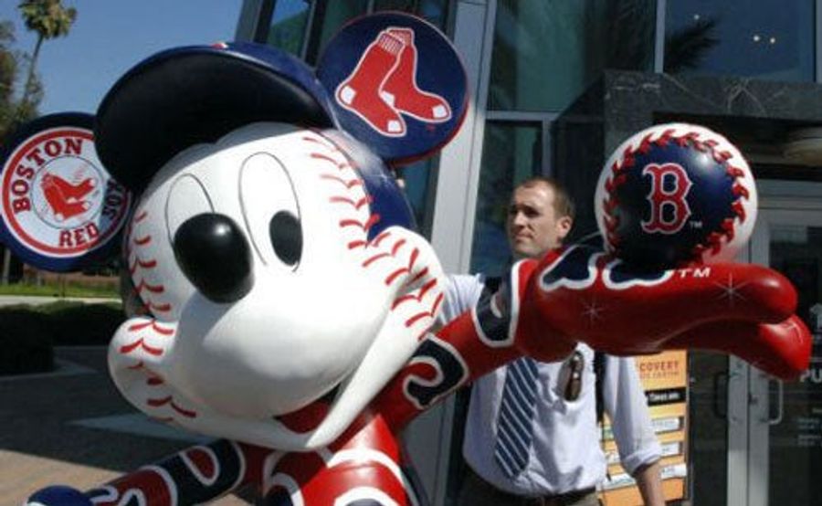 Mickey Mouse Assaulted For Supporting The Boston Red Sox