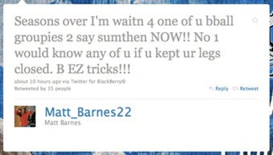 Matt Barnes Tells All The Hos And Tricks What Is What