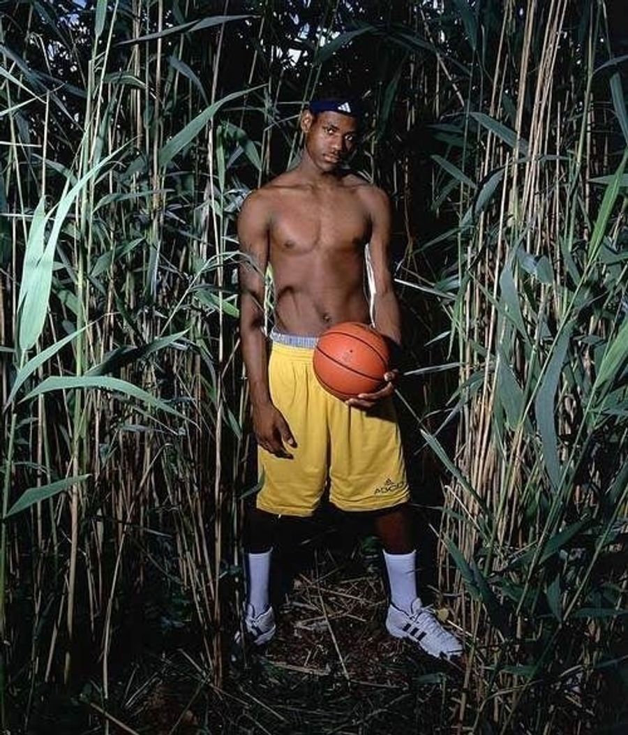 Private Stache: LeBron Half-Naked In A Cornfield. We Are All Witnesses.