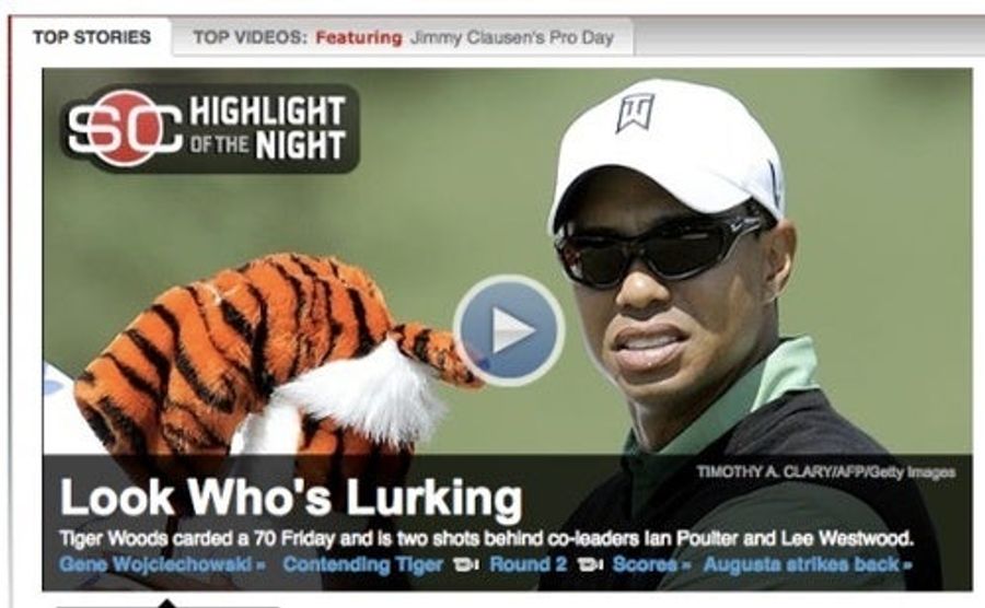 "Lurking" Tiger's Hogan Bragging: Your Masters Open Thread