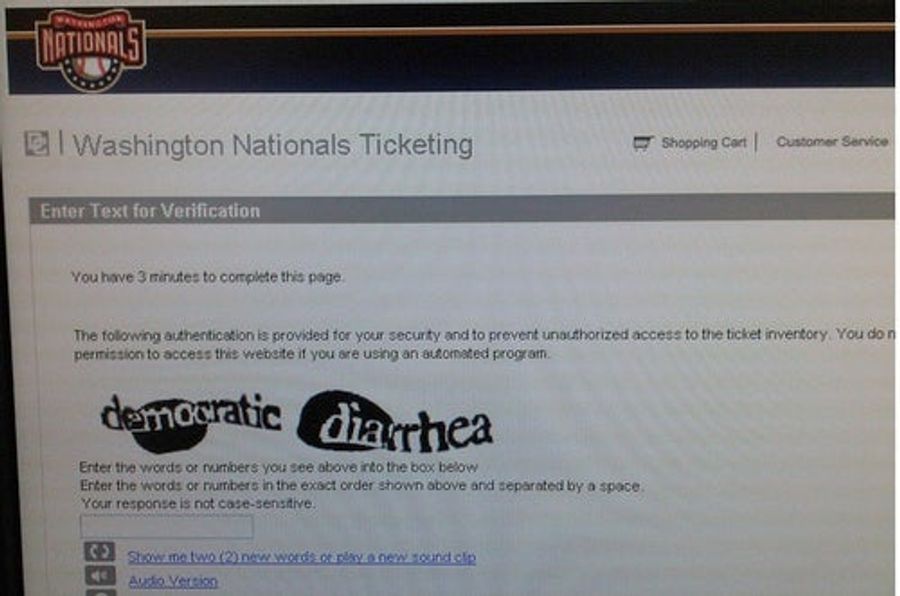 Even The Washington Nationals&#39; Ticket Website Knows They&#39;re Crap