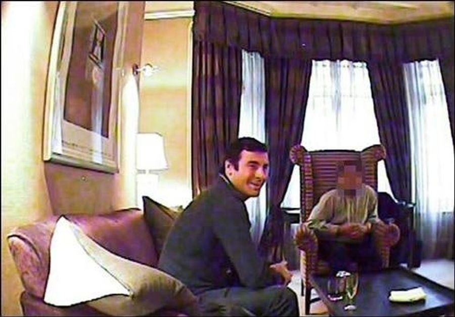 Joe Calzaghe's Wagging Tongue Rats Out His Nose For Cocaine