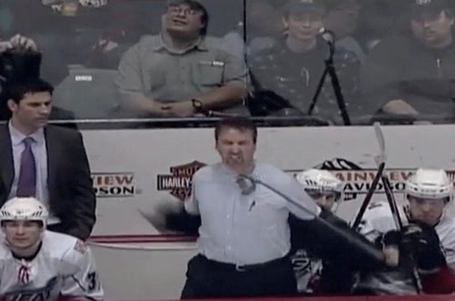 AHL Coach Hulks Out On Referee