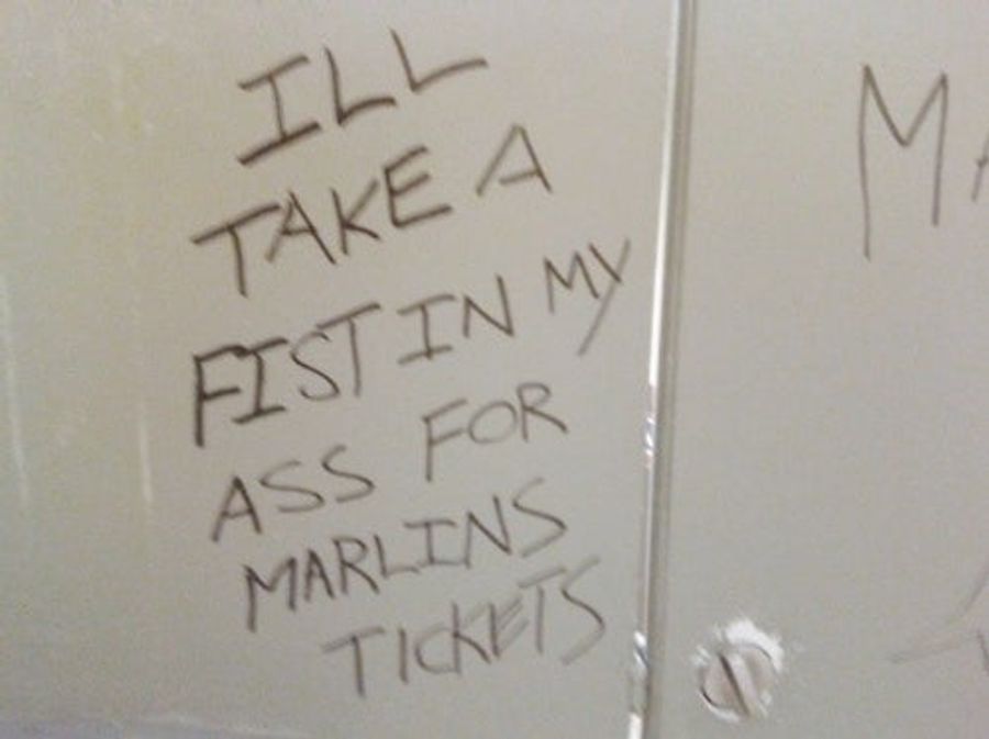 Florida Marlins More Popular Than Ever In Restrooms