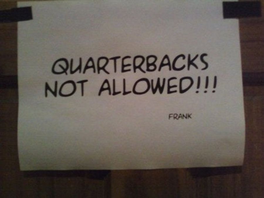 Quarterbacks No Longer Welcome In Ladies' Room At "Millyvegas" Bar