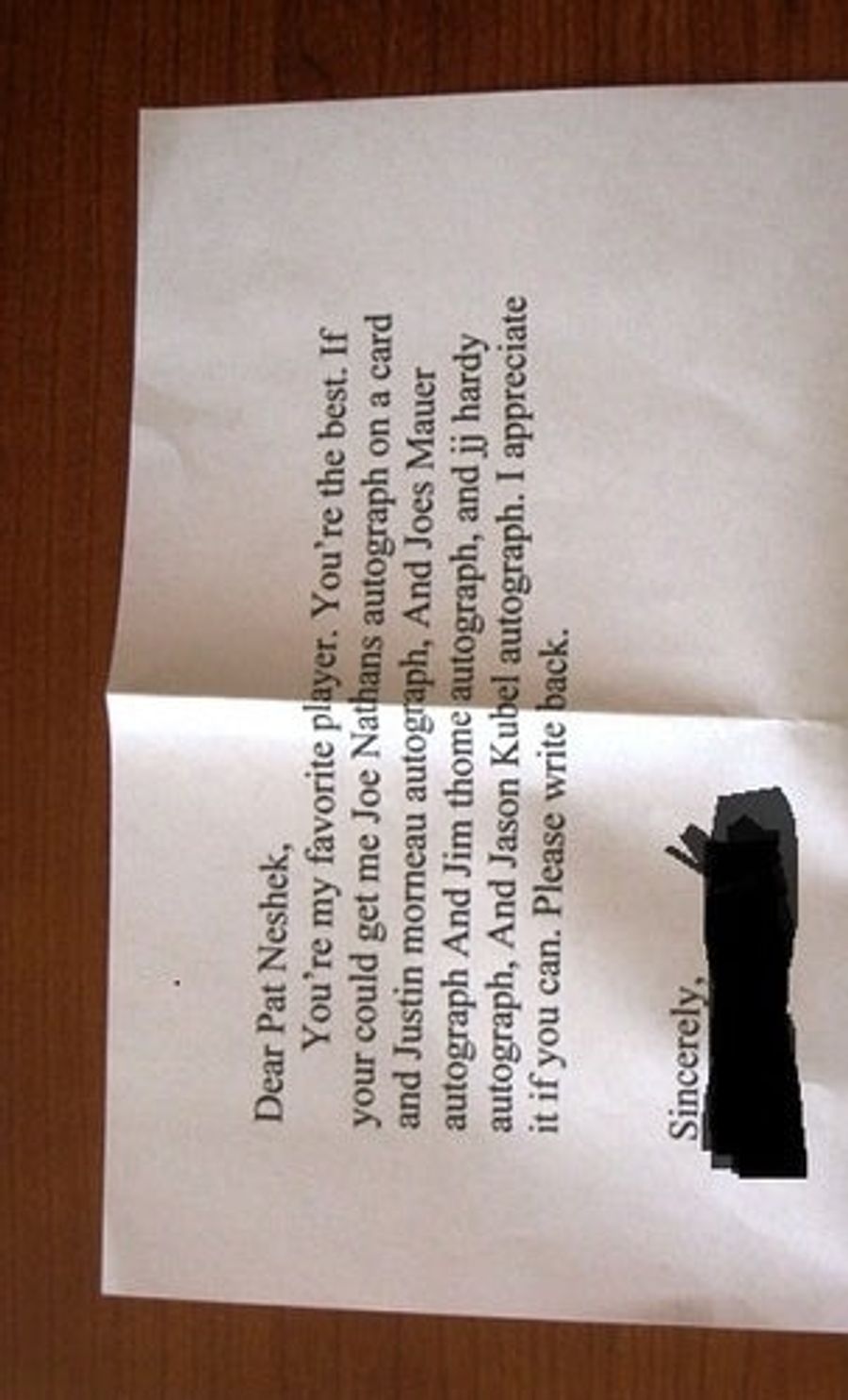 Pat Neshek Gets Horrible Fan Mail