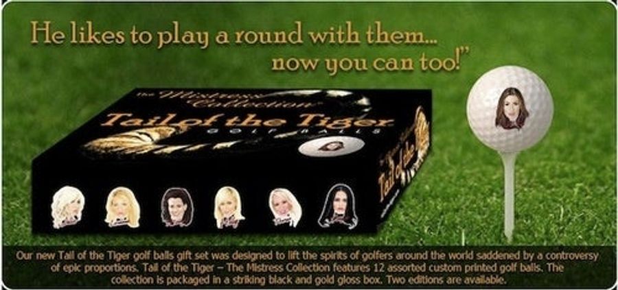 Tiger's Harem Immortalized In Golf Ball Form