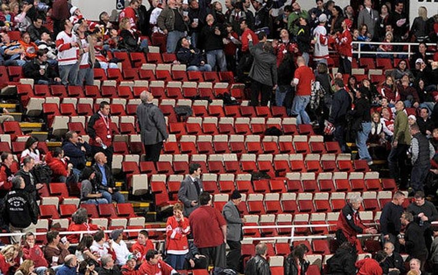 Wings Fans Do Their Little Turn On The Catwalk, Get Arrested