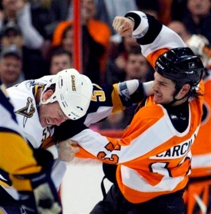 It Takes Two Fights, But Hockey Pugilists Finally Get It Right