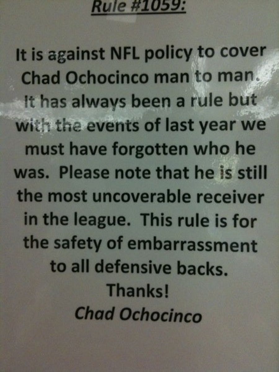 Sometimes I Love Ochocinco So Much It Hurts