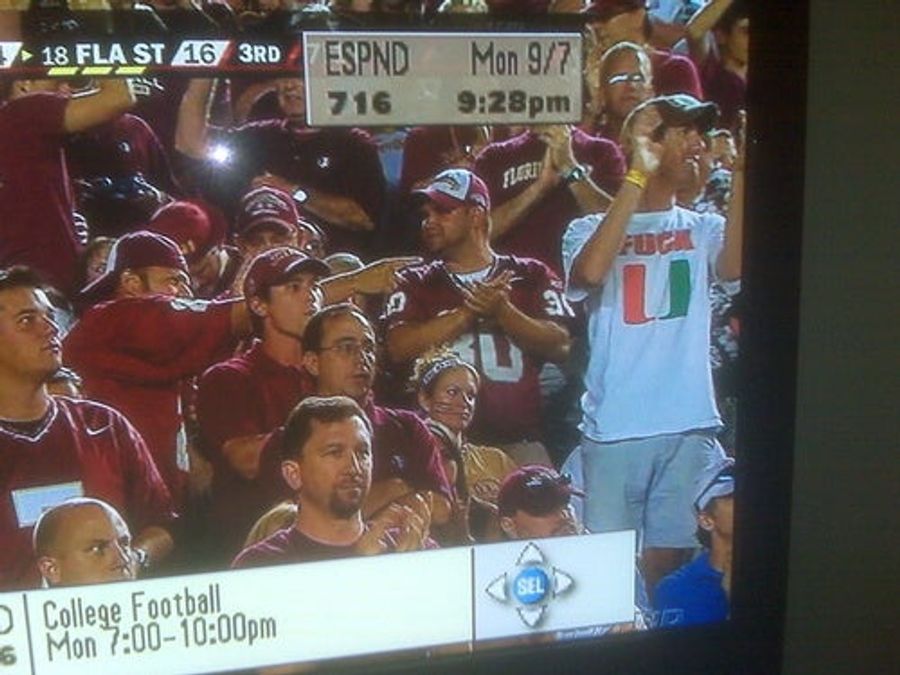 Naughty Word Appears On Sports Broadcast, And A Snickering Nation Presses Pause