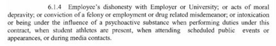 Pitino&#39;s Contract Has A Morality Clause