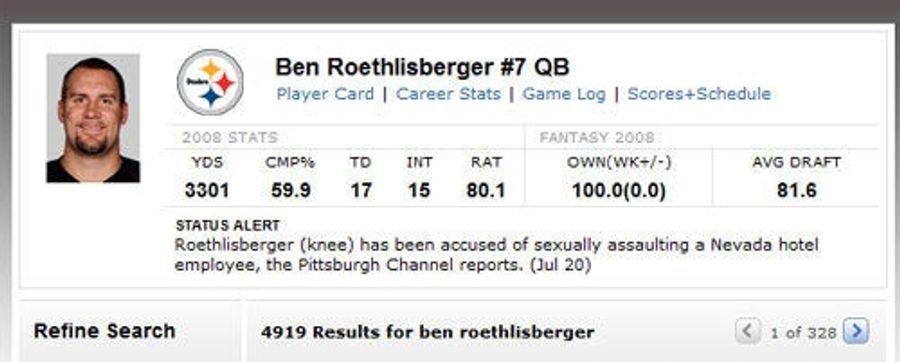 ESPN Breaks Its Silence On Ben Roethlisberger