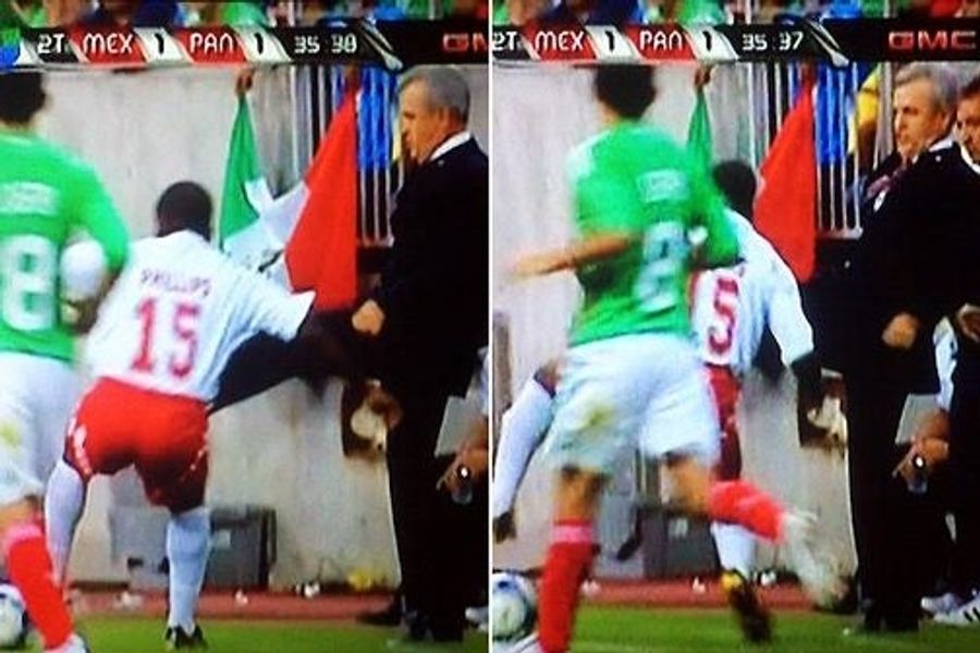 Coach&#39;s Foot Attacked by Deranged Panamanian Groin