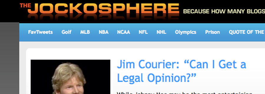 Athletes Now Part Of The Jockosphere