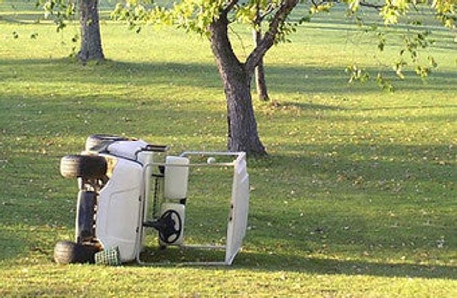 Drunk Golfer Tries To Drive Home In Rented Golf Cart