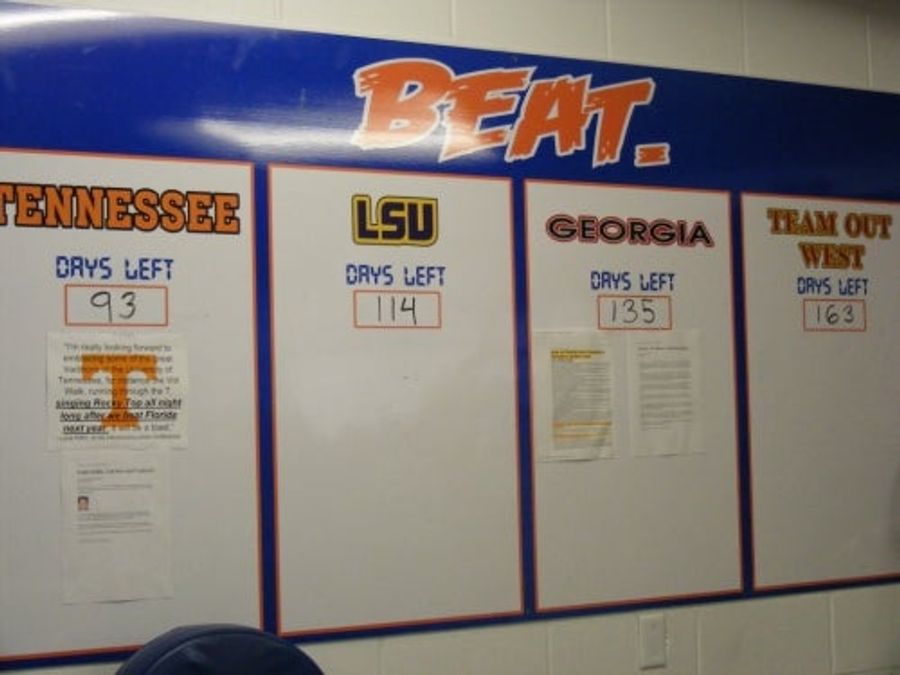 Florida Puts Bulletin Board Material On Actual Bulletin Board