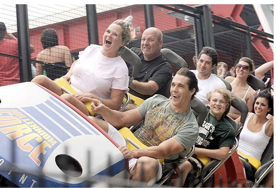 Brady Quinn Day At The Amusement Park Went WHEEEEEEEEEEEEEEEEEEEEEEEEEEEEEE!
