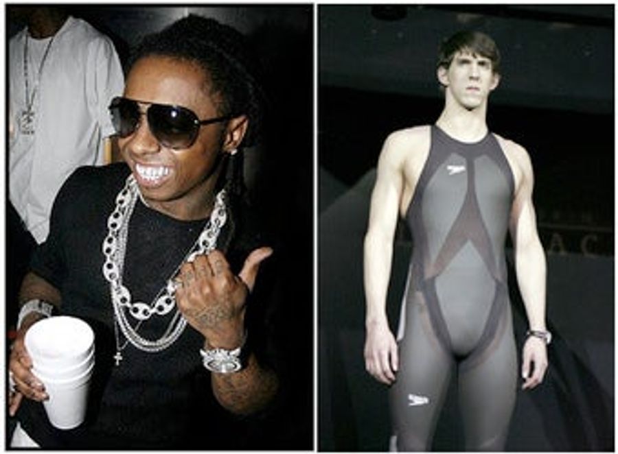 Weezy Drops A Beat For Phelps