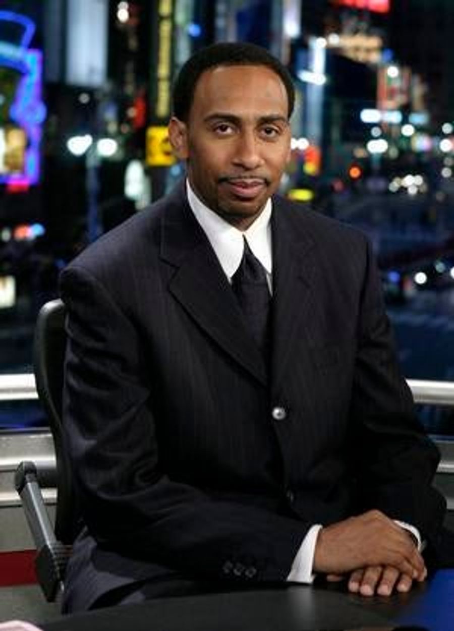 Stephen A. Smith Tweets With Dusty Orange Fingertips