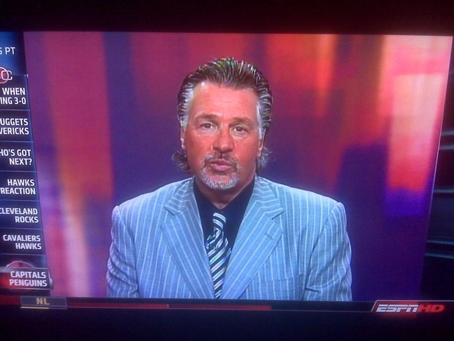Barry Melrose Looks A Little Medium Rare