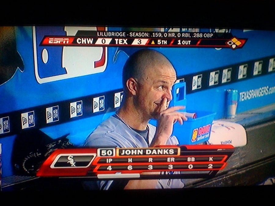 John Danks Kills A Squirrel Or John Danks Shows How He Gets So Much Movement On His Pitches Or John Danks Stabs His Brain Or...