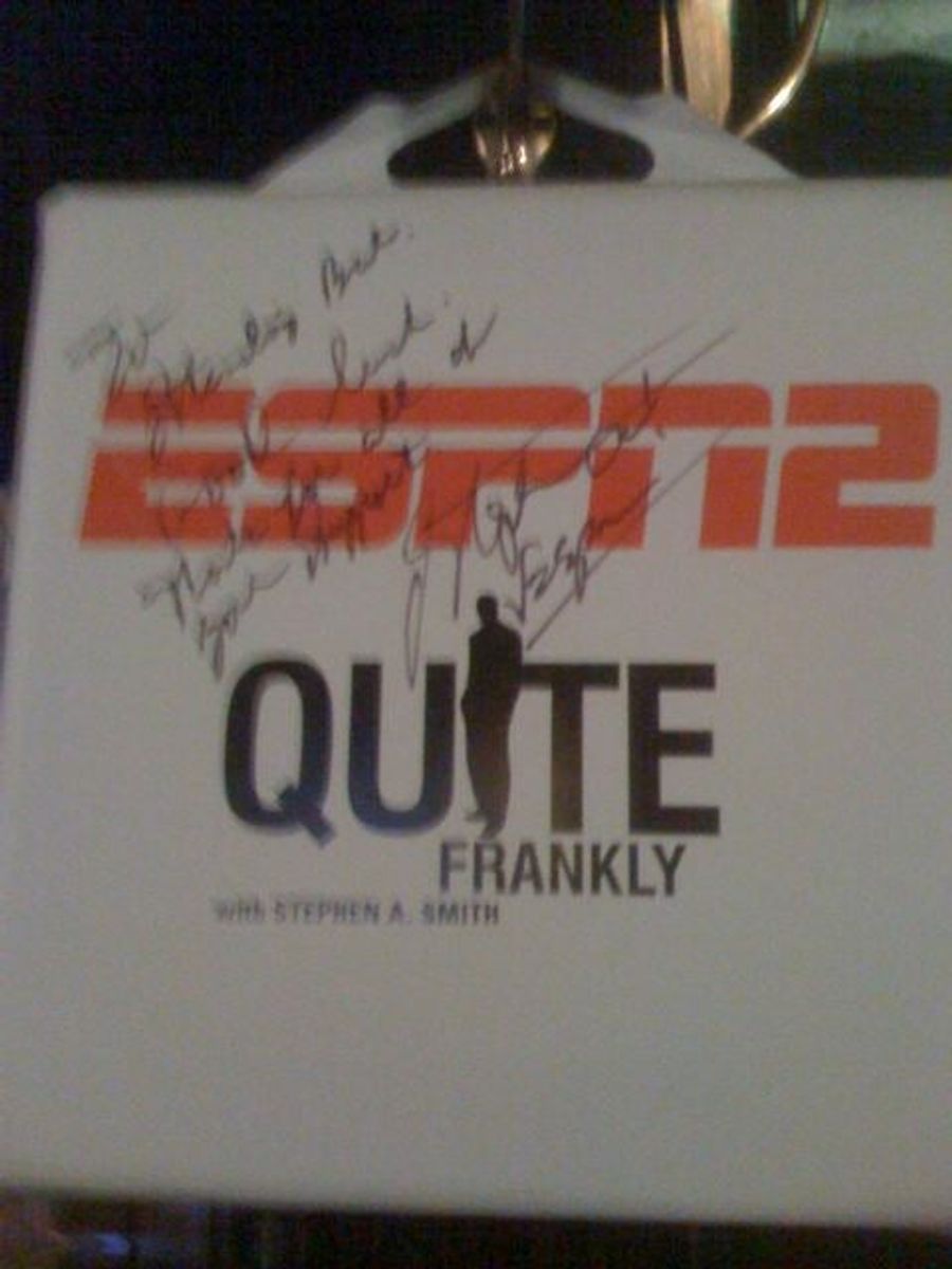 Depressing Autographed Seat Cushion Is The Only Thing That Remains Of Stephen A.'s Career