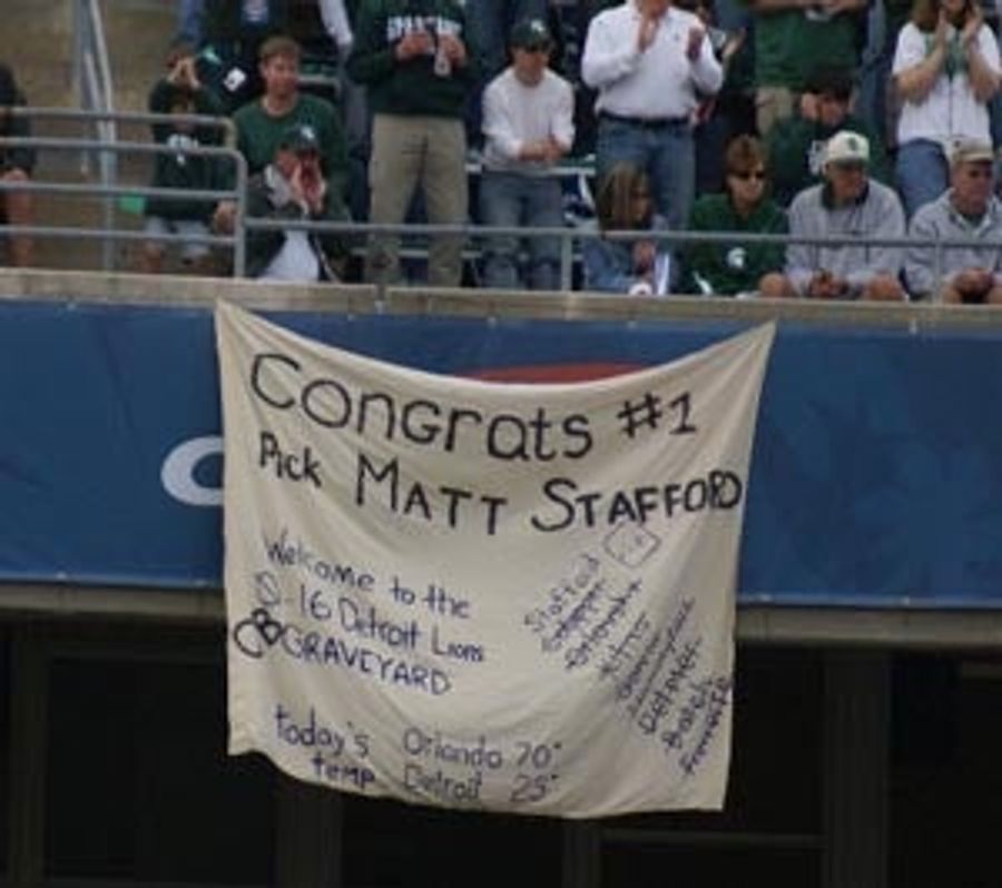 Lions Take Stafford At No. 1. Rams, You Are Now On The Clock