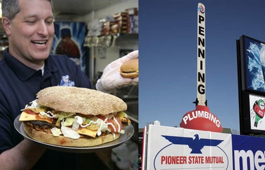If You've Eaten A Four-Pound Burger, Of Course You'll Need A Giant Plunger
