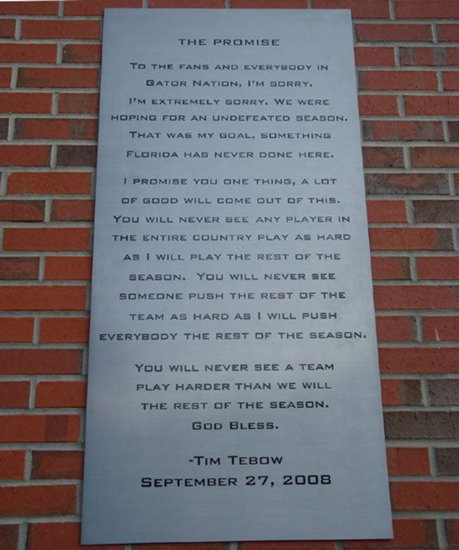Tim Tebow's Promise Will Outlast Us All