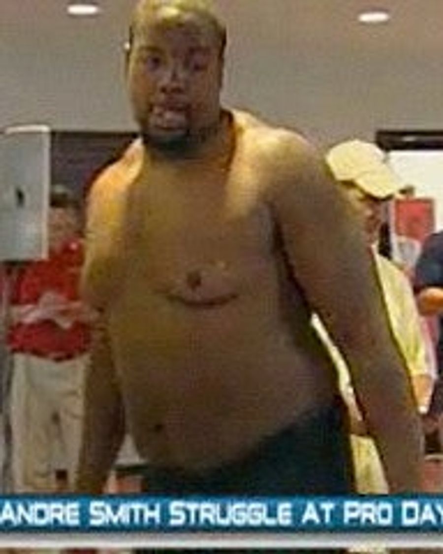 Andre Smith Shows The World What A First Round Draft Pick's Bologna Bags Look Like