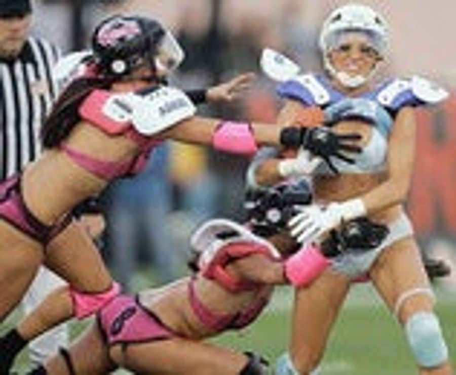 No Lingerie Bowl Stiff Arms This Year