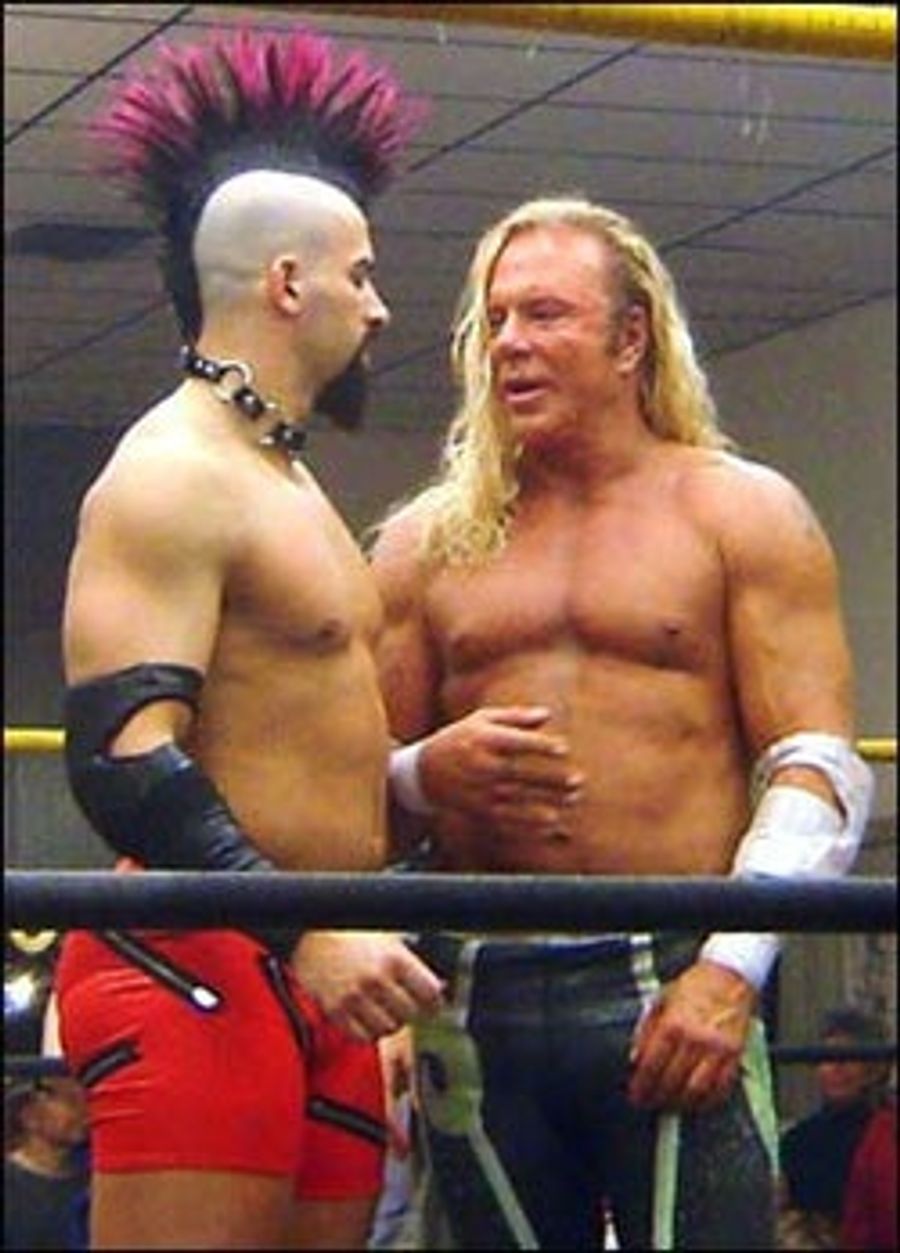 Mickey Rourke And His Hair Net Get Oscar Nomination For 'The Wrestler'